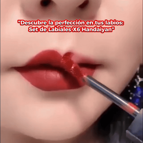 🫦 SET DE LABIALES X 6 HANDAIYAN 💄