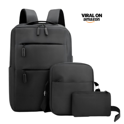 Pack Amazon 3 en 1 – Mochila + Bolso de Hombro + Cartuchera