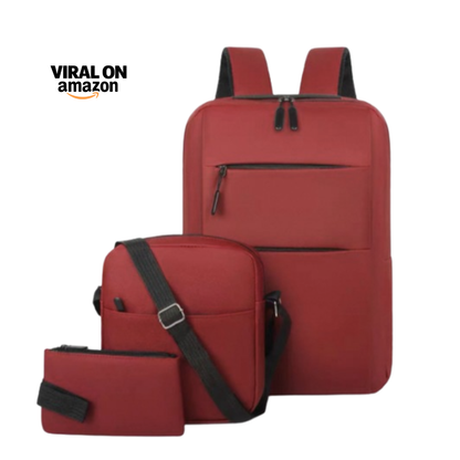 Pack Amazon 3 en 1 – Mochila + Bolso de Hombro + Cartuchera