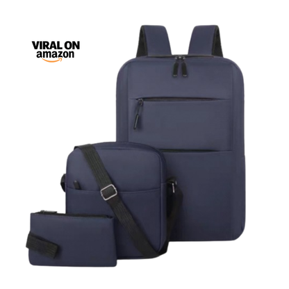 Pack Amazon 3 en 1 – Mochila + Bolso de Hombro + Cartuchera