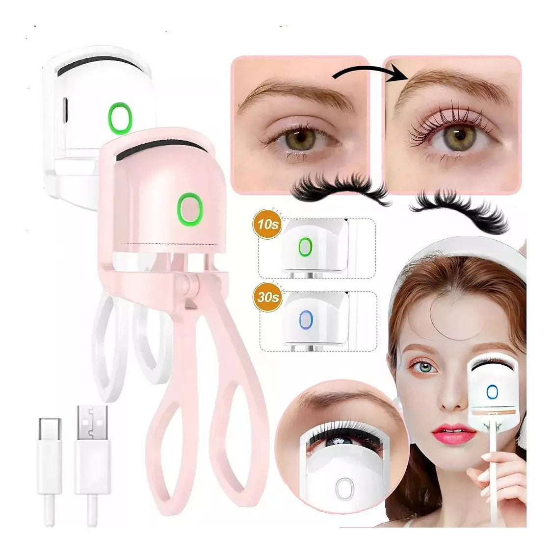 ✨👁️ LOOK PERFECTO: Lápiz 4 en 1💄 GRATIS 🆓 Rizador Eléctrico 🤩