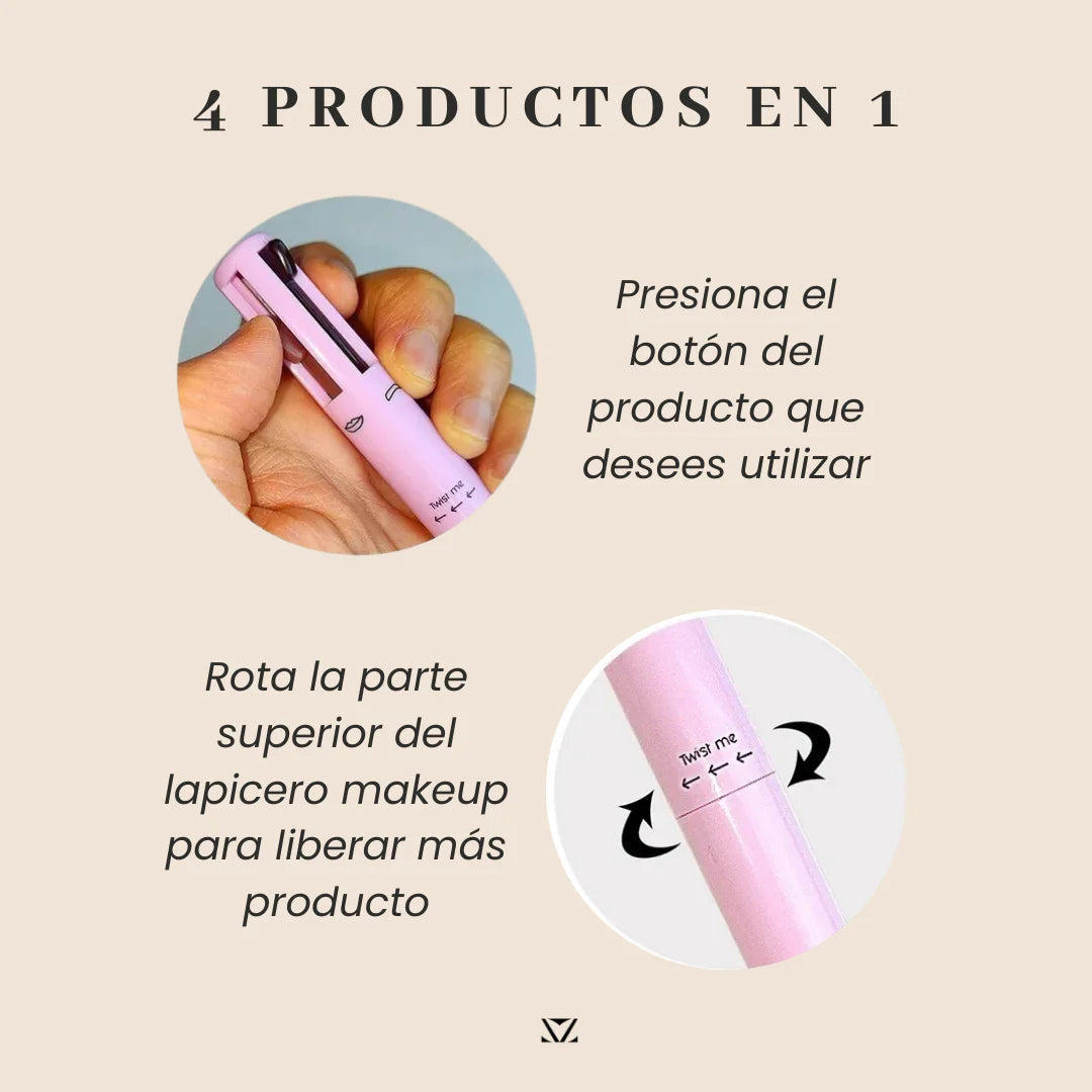 ✨👁️ LOOK PERFECTO: Lápiz 4 en 1💄 GRATIS 🆓 Rizador Eléctrico 🤩