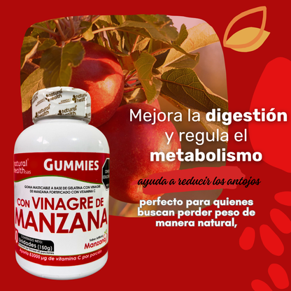 🧃 VINAGRE DE MANZANA EN GOMITAS 🍎 Paga 1 y lleva 2           🚨2x1🚨